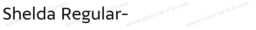 Shelda Regular字体转换